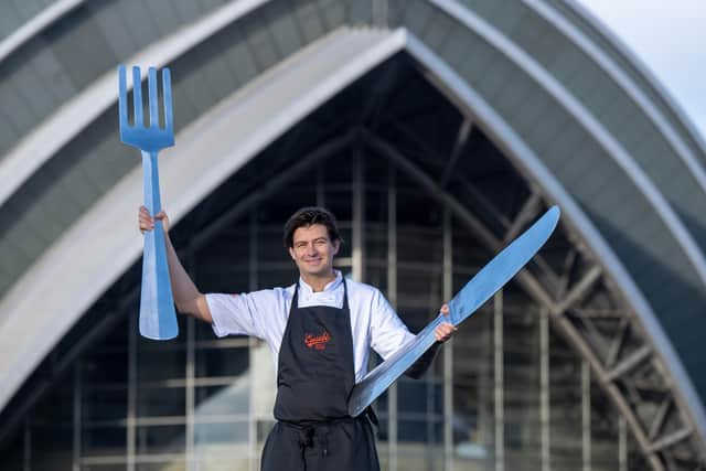 Sebastian Wereski, head chef of Eusebi Deli, Glasgow, at the SEC. Picture: Sandy Young Photography/scottishphotographer.com.