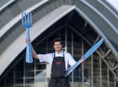 Sebastian Wereski, head chef of Eusebi Deli, Glasgow, at the SEC. Picture: Sandy Young Photography/scottishphotographer.com.