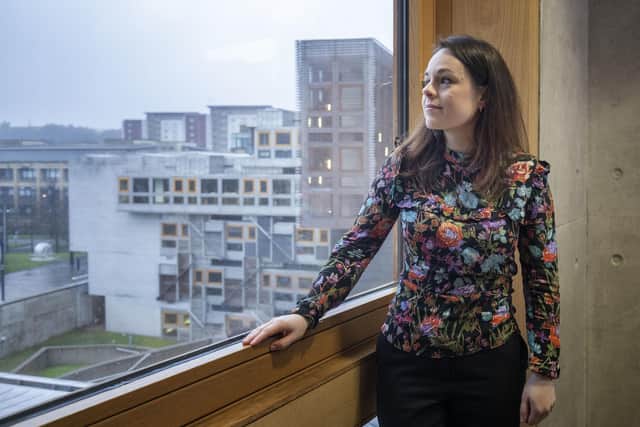 Finance Secretary Kate Forbes in her office in Holyrood, Edinburgh, ahead of delivering the Scottish Budget. Picture: Jane Barlow/PA Wire