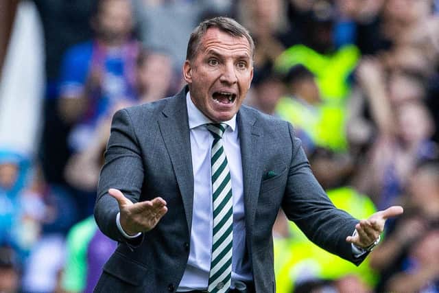 Celtic manager Brendan Rodgers feels that his team showing they could stay strong and together to earn their recent win at Ibrox could assist their cause in Tuesday's Champions League opener away to Feyenoord. (Photo by Alan Harvey / SNS Group)