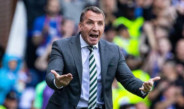 Celtic manager Brendan Rodgers feels that his team showing they could stay strong and together to earn their recent win at Ibrox could assist their cause in Tuesday's Champions League opener away to Feyenoord. (Photo by Alan Harvey / SNS Group)