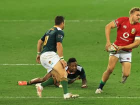 Chris Harris in action for the British and Irish Lions during the tour of South Africa. (Photo by David Rogers/Getty Images)
