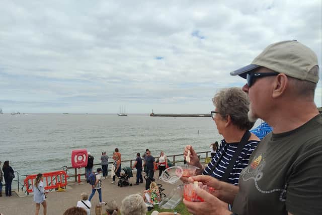 Crowds at the Tall Ships Aberdeen event
