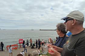 Crowds at the Tall Ships Aberdeen event