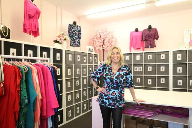Jayne Lasley, founder and owner of fashion business Fairlie Curved.