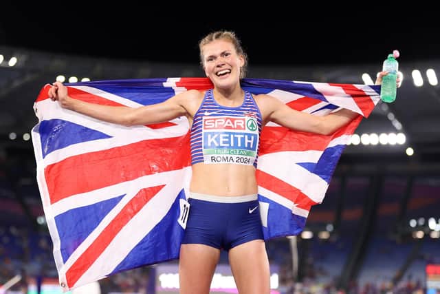 Highlander Megan Keith won bronze for Britain in the women's 10,000m at European Athletics Championships in Rome on June 11, 2024.  (Photo by Michael Steele/Getty Images)