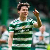 Hyeongyu Oh has an impressive goals to minute ratio since joining Celtic.  (Photo by Ewan Bootman / SNS Group)