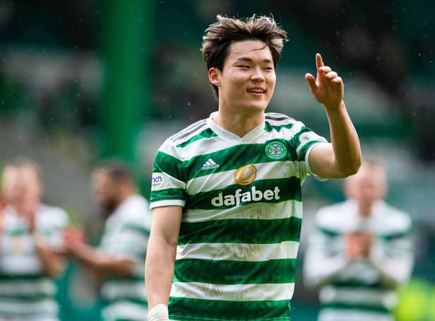 Hyeongyu Oh has an impressive goals to minute ratio since joining Celtic.  (Photo by Ewan Bootman / SNS Group)