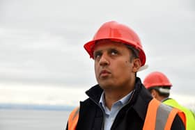 Anas Sarwar, Leader of the Scottish Labour Party visiting Fife Renewable Innovation Centre and Energy Park Fife to meet with ORE Catapult (Offshore Renewable Energy).