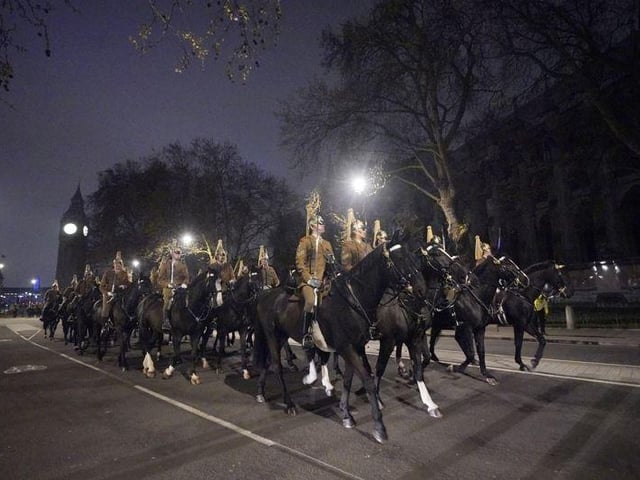 The coronation procession stretches to just 1.3 miles – around a quarter of the length of the late Queen’s five-mile celebratory journey which went through Piccadilly, Oxford Street and Regent Street.
