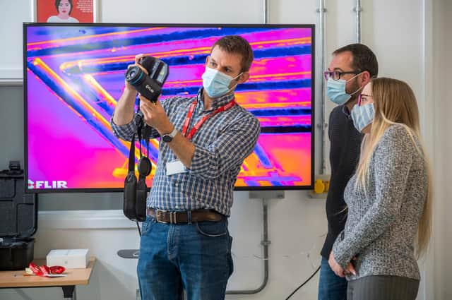 Thermal imaging technology is one of the skills being taught at the Borders College Hawick Campus.