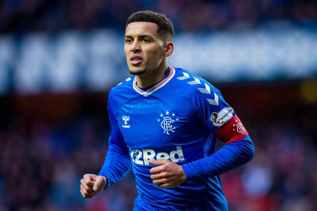 Rangers captain James Tavernier came in for criticism over something he wrote in the official programme. Picture: SNS