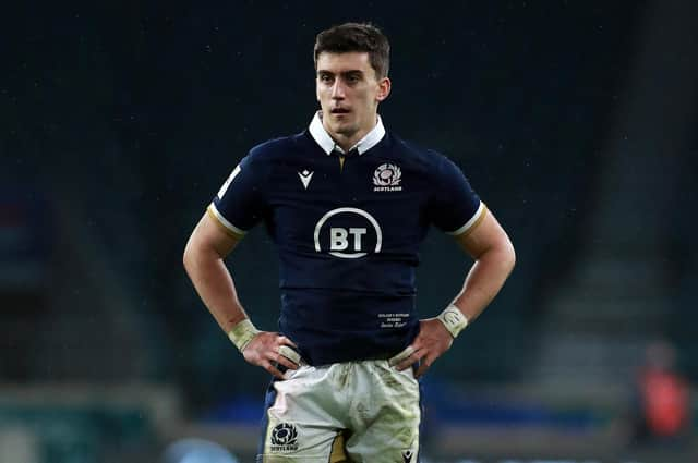 Cam Redpath enjoyed an outstanding Scotland debut against England but has now been ruled out with a neck injury. Picture: David Rogers/Getty Images