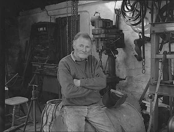 The late Calum 'Steallag' MacLeod pictured in his Stornoway smithy. PIC: BBCAlba.