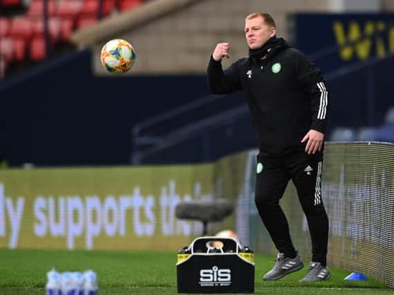 Celtic manager Neil Lennon during the William Hill Scottish Cup Final between Celtic and Hearts at Hampden Park, on December 20, 2020, in Glasgow, Scotland. (Photo by Bill Murray / SNS Group)