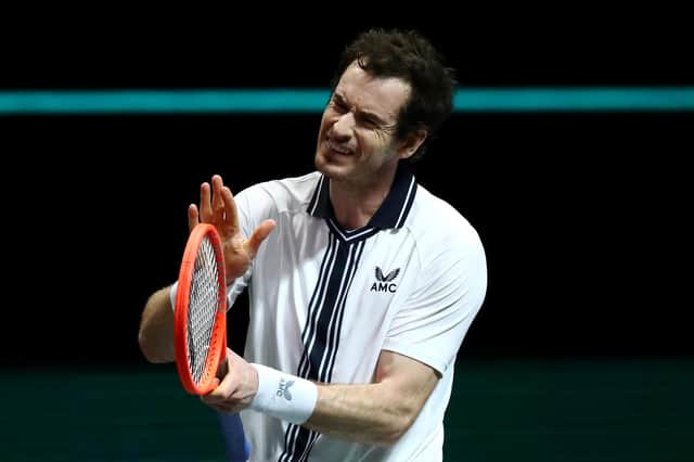 Andy Murray has been forced to withdraw from the Miami Open. (Photo by Dean Mouhtaropoulos/Getty Images)