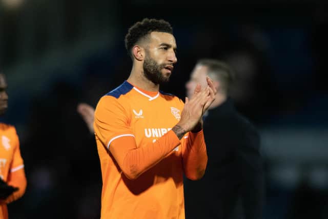 Connor Goldson during a cinch Premiership match between Ross County and Rangers  at the Global Energy Stadium, on December 23 , 2022, in Dingwall, Scotland (Photo by Mark Scates / SNS Group)