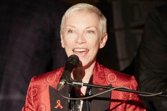 Annie Lennox pictured during her last live show in Scotland, at the Clyde Auditorium in Glasgow last year.