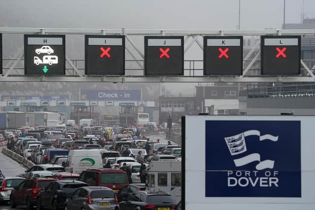 Traffic at the Port of Dover in Kent as the getaway begins for the Easter weekend. Picture date: Thursday April 6, 2023.