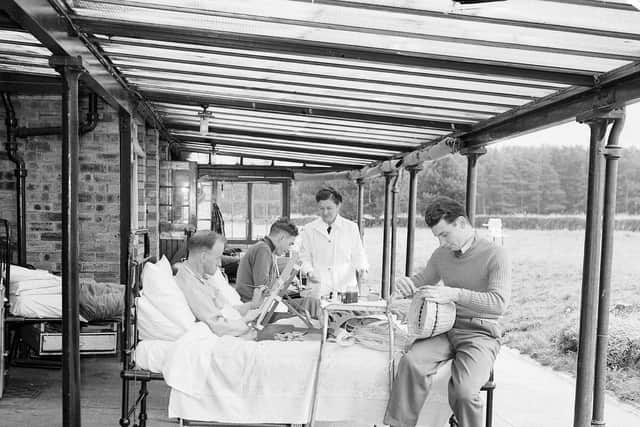 Dr Philip promoted fresh air and rest for many patients who had previously been isolated at home with the sanitorium system rapidly expanding to treat the disease. PIC: TSPL.