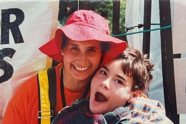 Nancy Blaik with her beloved son Daniel