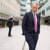 Andrew Marr outside BBC Broadcasting House in central London. Picture: Yui Mok/PA Wire