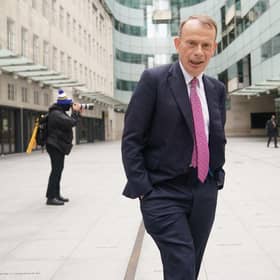 Andrew Marr outside BBC Broadcasting House in central London. Picture: Yui Mok/PA Wire