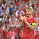 Denmark captain Simon Kjaer.