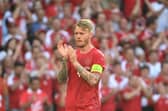 Denmark captain Simon Kjaer.
