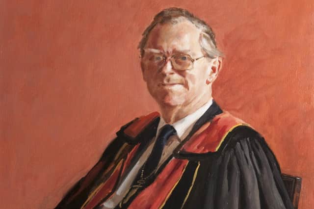 A painting of Dr Robert Hume commissioned by the Royal College of Physicians and Surgeons of Glasgow to celebrate his presidency