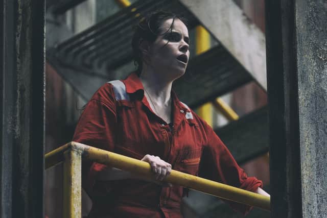 Emily Hampshire stars as oil industry executive Rose in The Rig.