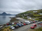 A packed carpark this summer in Elgol, Skye. Picture: Peter Summers/Getty Images