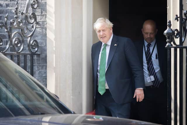 Prime Minister Boris Johnson departs 10 Downing Street, Westminster, London. Photo: James Manning/PA