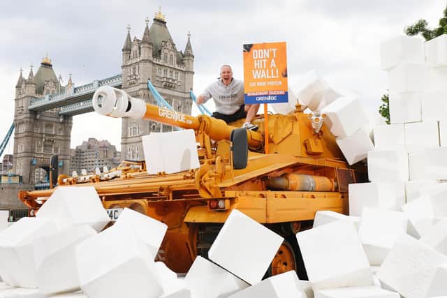 Grenade's 17-tonne tank at Tower Bridge