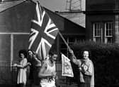 Ron Hill starts the climb at Portobello with flags flying - he went on to win Gold medal.