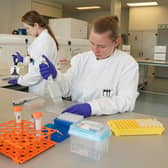 ILC Therapeutics activity at its headquarters at BioCity by the M8 near Chapelhall. Picture: Stewart Attwood.