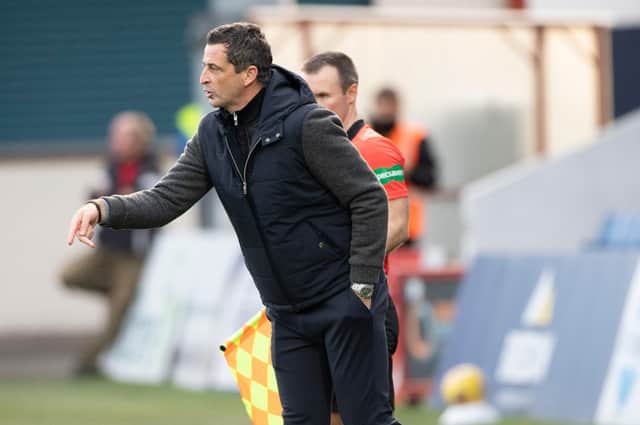 Hibs boss Jack Ross during his side's Scottish Premiership match between Ross County. Photo by Bill Murray / SNS Group