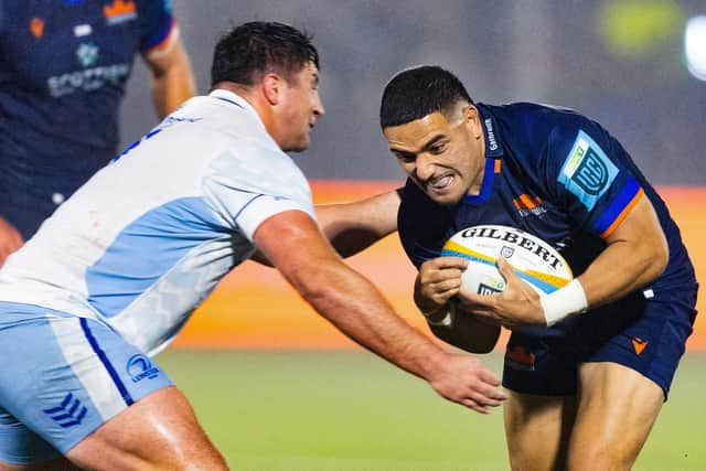 Mosese Tuipulotu made his competitive Edinburgh debut in the narrow loss at home to Leinster. (Photo by Ross Parker / SNS Group)