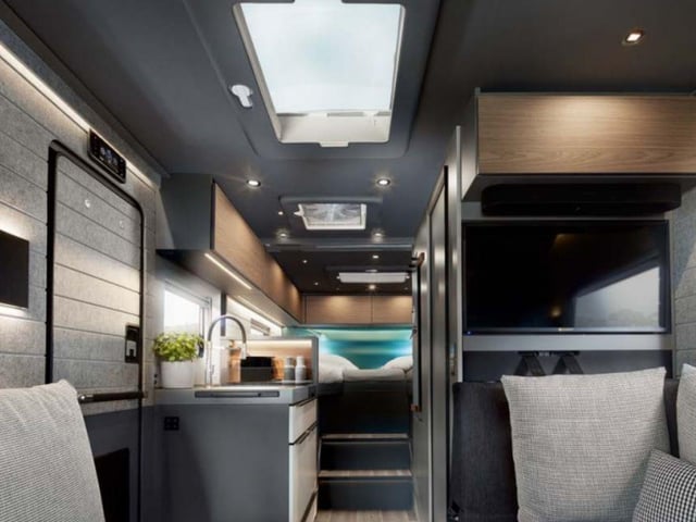 The windowless entry door keeps the space private from snooping eyes, while any noise is kept in by the optional accoustic felt walls.