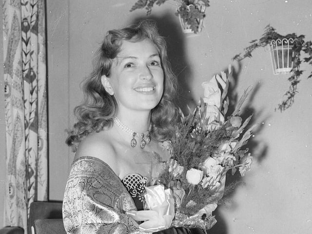 Klara Luchko, the Russian Actress who starred in film Twelfth Night, attending the Edinburgh Film Festival in 1957.
