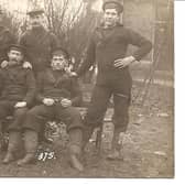 Pictured are seven men from Bernera off the Isle of Lewis, who spent most of the war in the Dutch internment camp. They are (standing left to right) Kenneth Macaulay,  Donald Macdonald, Norman Maclennan, Angus Maciver. Seated (from left to right) are Norman Macdonald, John Macdonald and Angus Macdonald. PIC: Bernera Historical Society.
