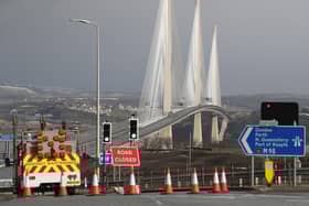 The Queensferry Crossing has been closed by falling ice three times within a year. Picture: Andrew Milligan/PA Wire