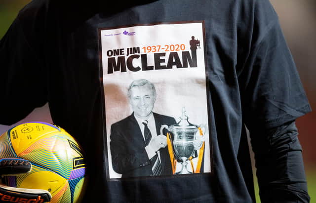 Former Dundee United manager Jim McLean passed away last Boxing Day.