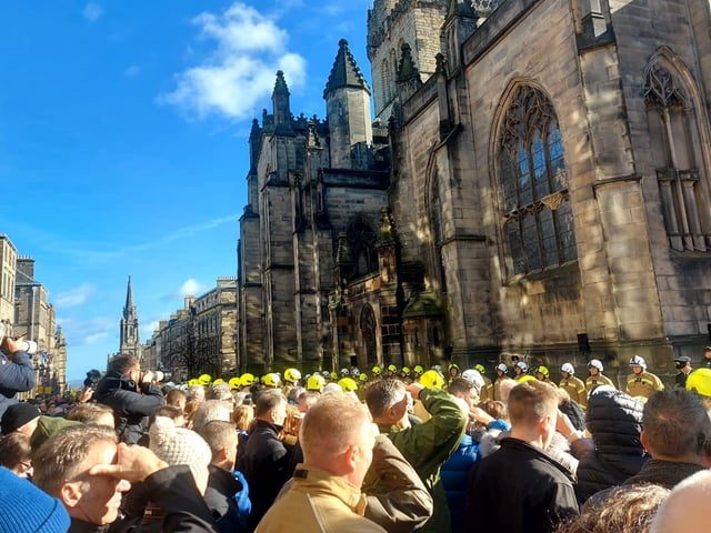 Mr Martin's funeral was held at 12.30 at St Giles' Cathedral.