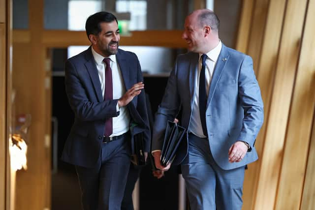 Scottish First Minister Humza Yousaf and Neil Gray, Cabinet Secretary for NHS Recovery, Health and Social Care.