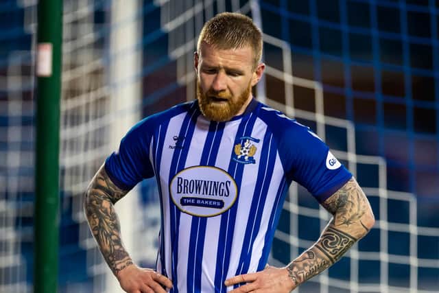 Kilmarnock's Alan Power shows his frustration during the 3-3 draw with St Mirren. (Photo by Roddy Scott / SNS Group)