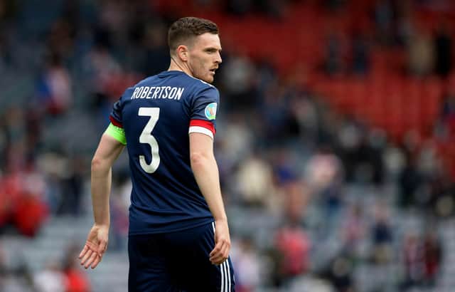Scotland captain Andrew Robertson is likely to miss September's triple-header. Picture: SNS