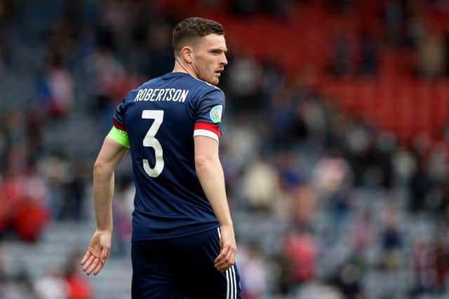 Scotland captain Andrew Robertson is likely to miss September's triple-header. Picture: SNS
