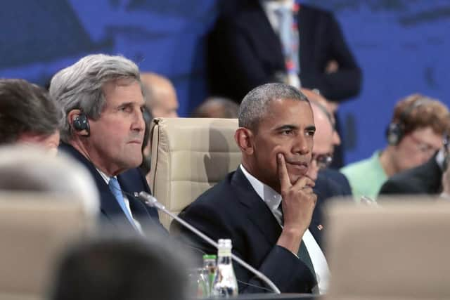 President Barack Obama pictured here at the start of the first working session of the North Atlantic Council at the NATO summit in Warsaw, Poland back in July 2016. Photo: AP Photo/Markus Schreiber.