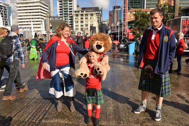 British and Irish Lions fans in Auckland during the 2017 tour of New Zealand.